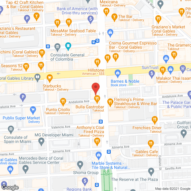 The Paladin of Coral Gables in google map
