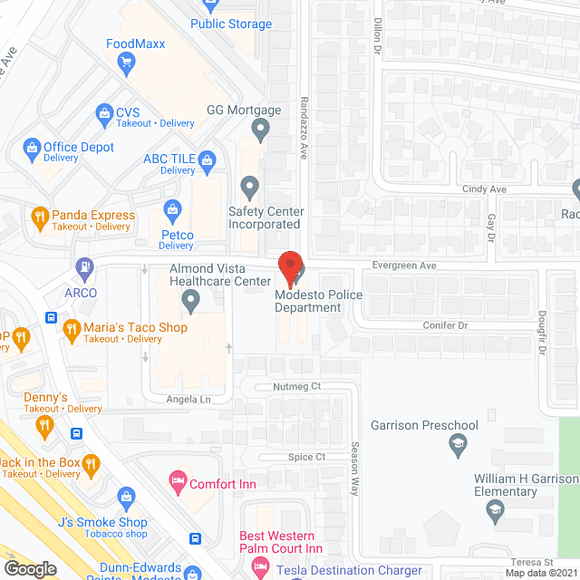 Modesto Residential Living Center (Closed) in google map