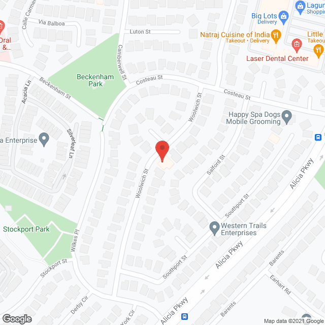 JP Senior Homes - Woolwich in google map