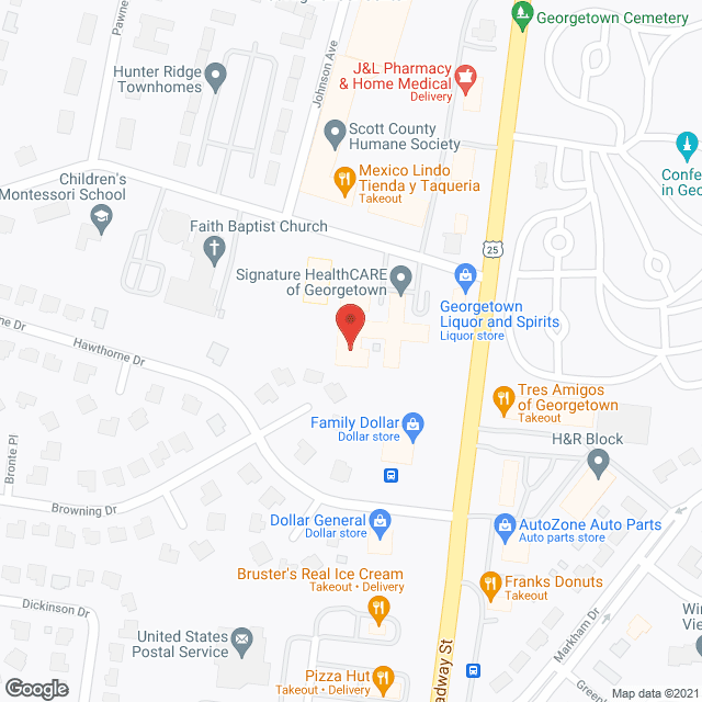 Signature HealthCARE of Georgetown in google map