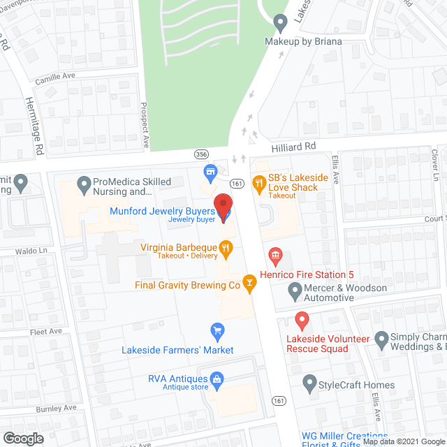 Upscale Healthcare Svc in google map