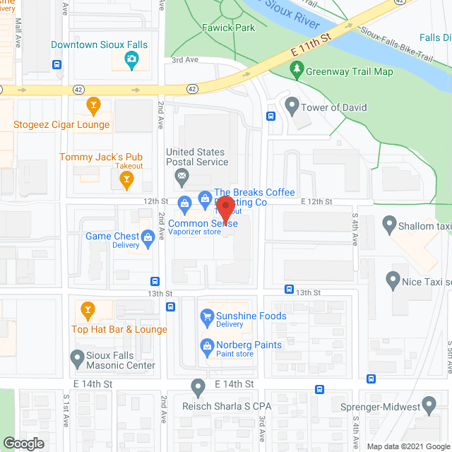 Homecare Services-South Dakota in google map