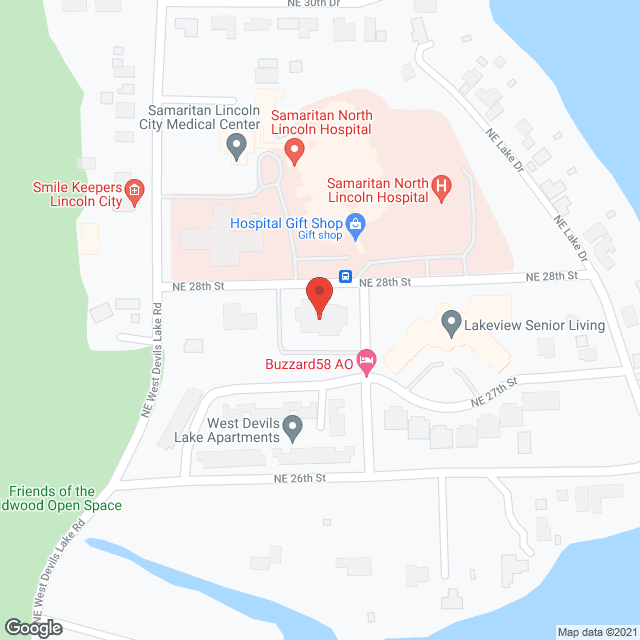 Samaritan North Lincoln Hospic in google map