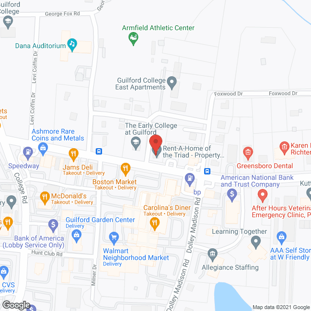 Hearthside Home Care in google map