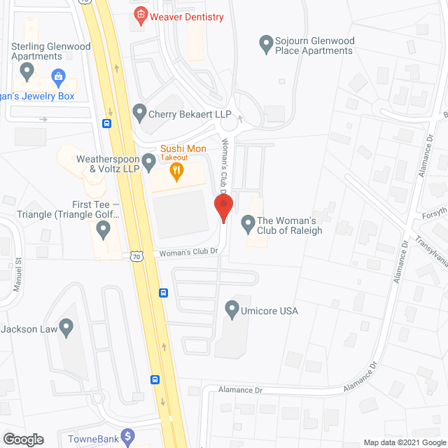Assurance Health Svc - Raleigh in google map
