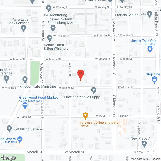 Davis Care Home in google map