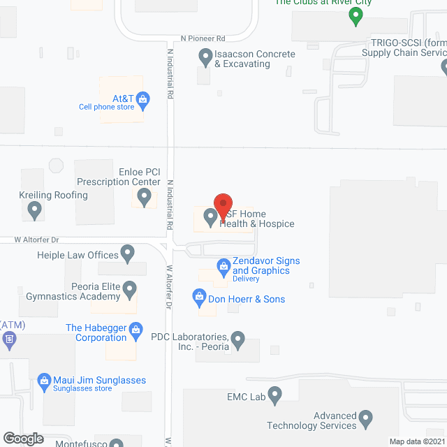 OSF Home Care in google map