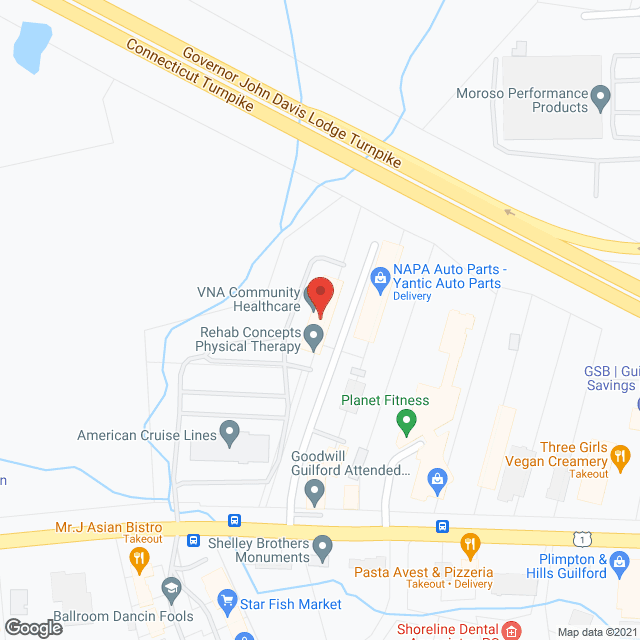Branford/GUILFORD Vna in google map