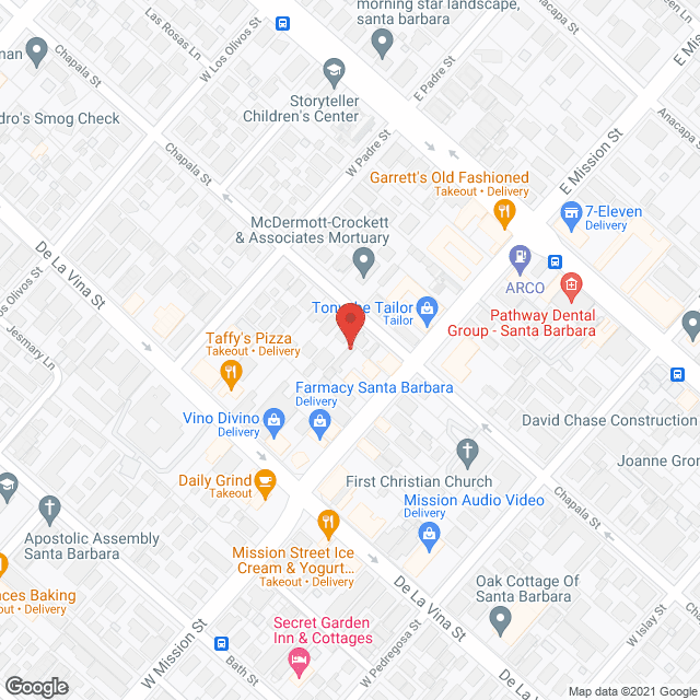 Santa Barbara Supportive Svc in google map