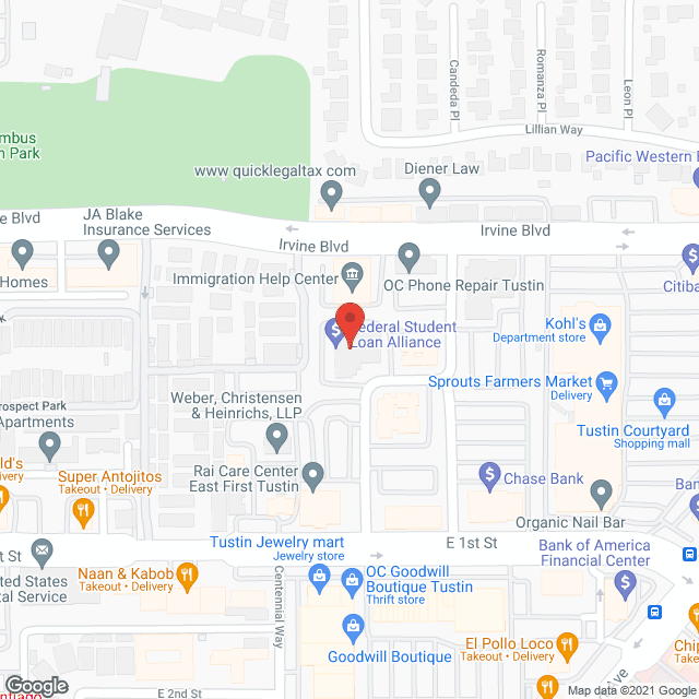 Rainbow Home Care in google map