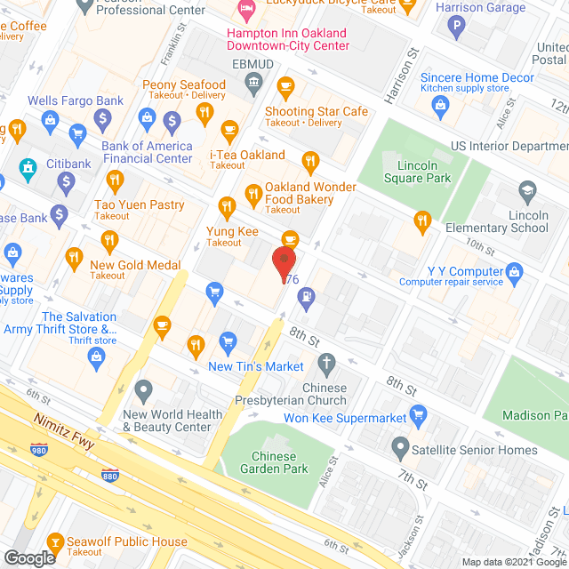 Asian Network Hospice in google map
