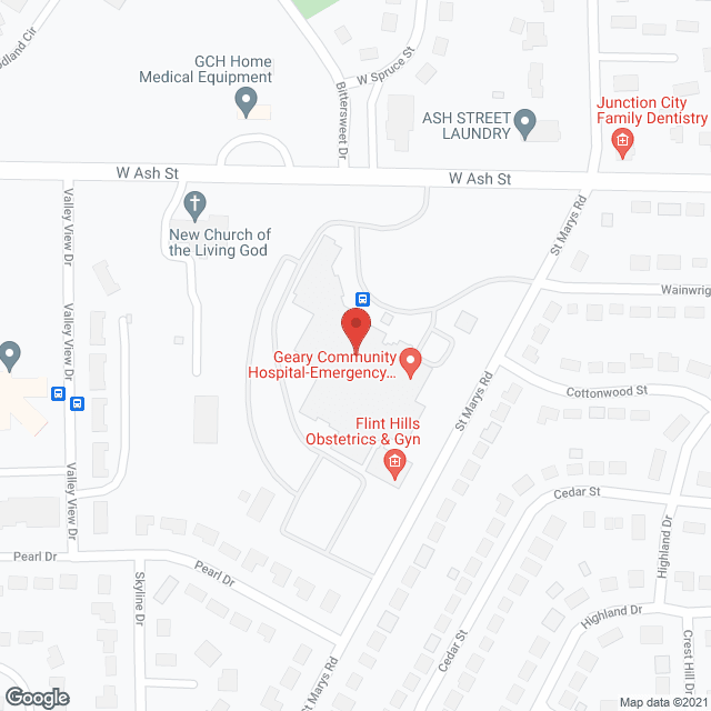 Geary Community Hospital in google map