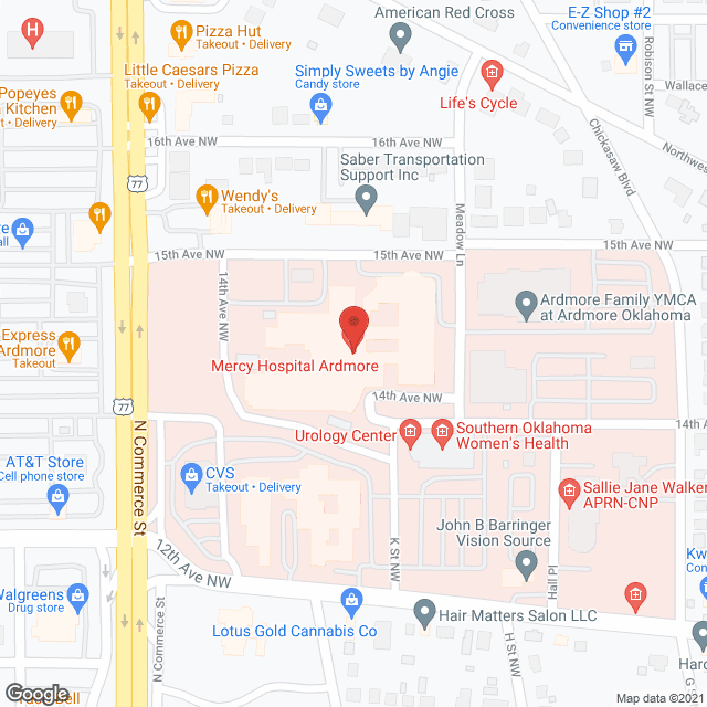 Mercy Memorial Health Ctr in google map