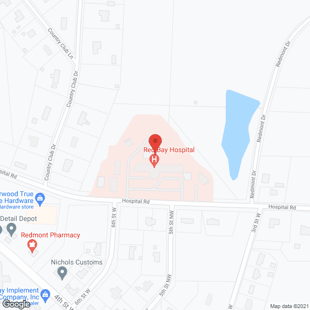 Red Bay Hospital in google map