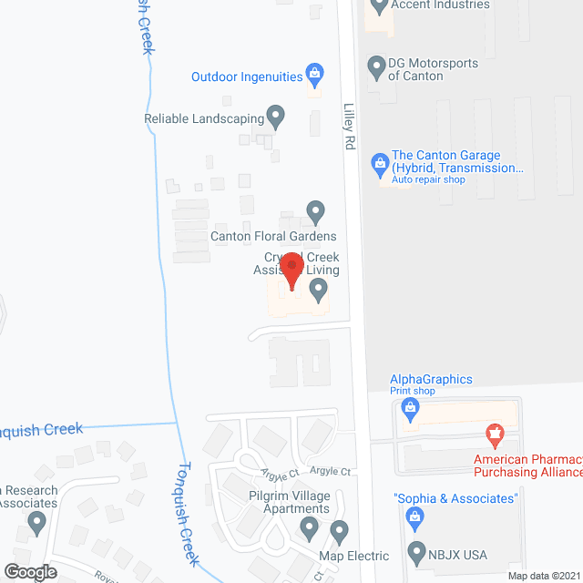Crystal Creek Assisted Living in google map