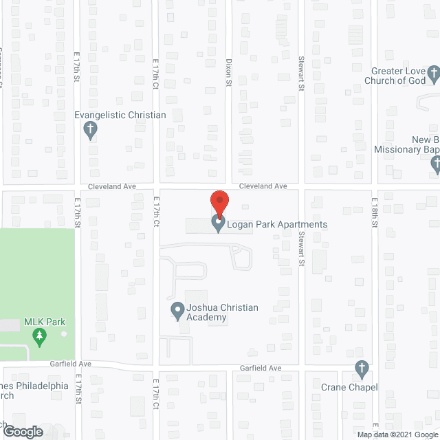 Logan Park in google map