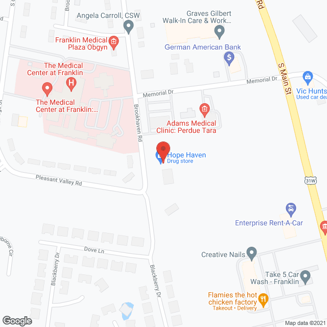 New Haven Assisted Living - Franklin in google map