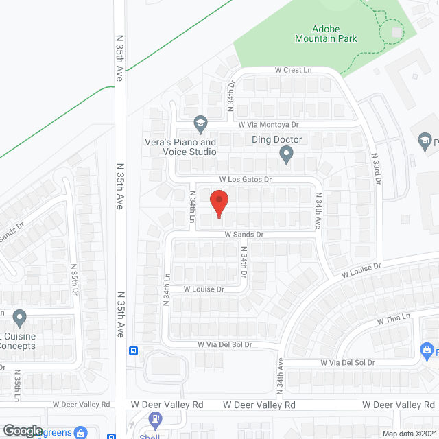 R and D Adult Care Home in google map