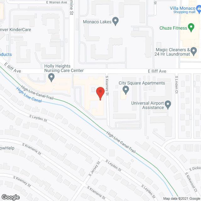 Iliff Care Center in google map