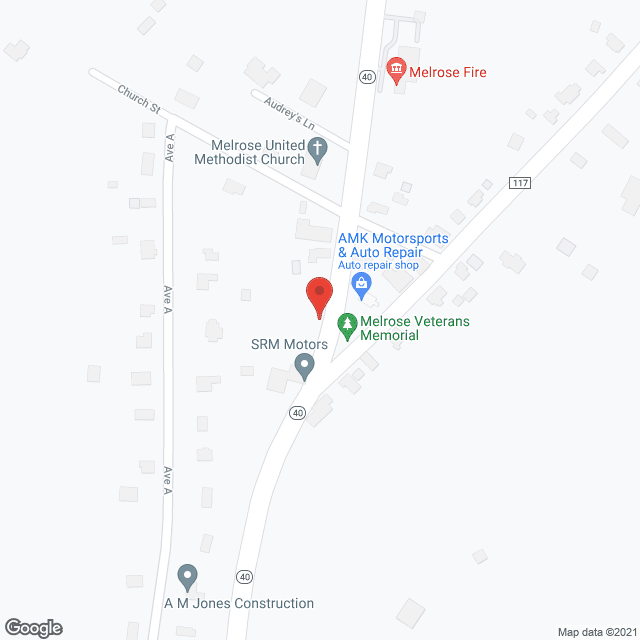 Vista Ridge of Melrose in google map