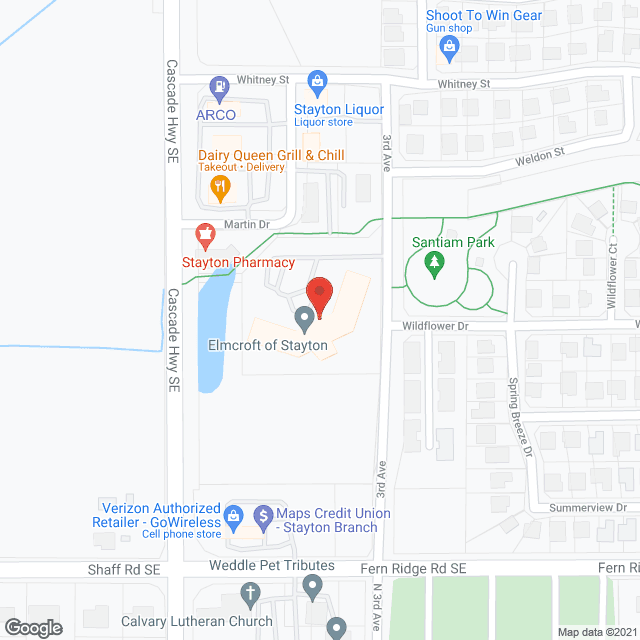 Brookdale Stayton in google map