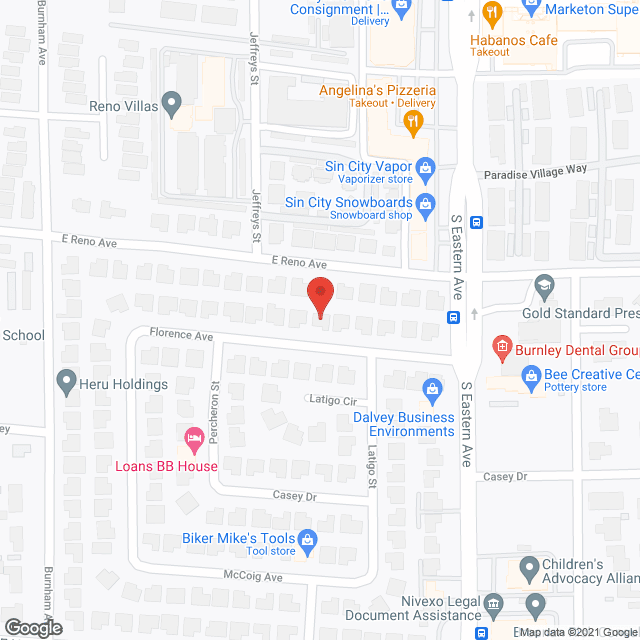 Florence Senior Care Home in google map