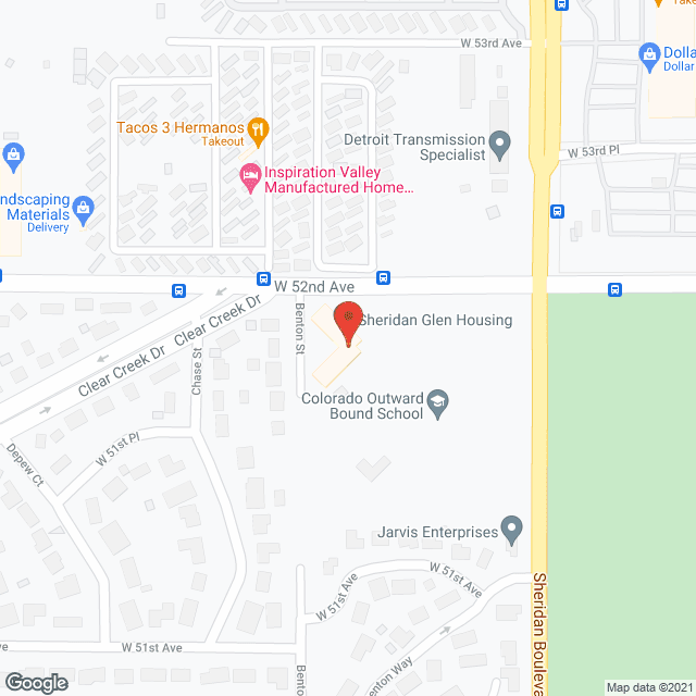 Sheridan Glen Housing in google map