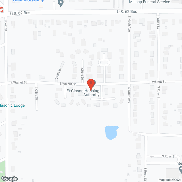 Ft Gibson Housing Authority in google map