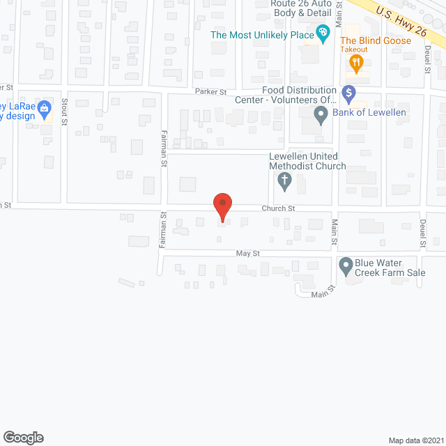 Lewellen Nursing Home in google map