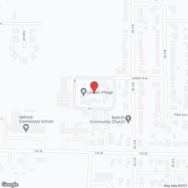 Linden Village in google map