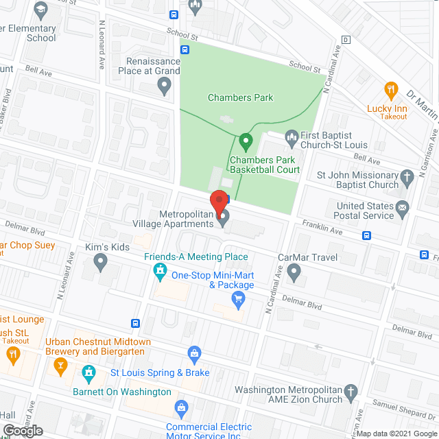 Metropolitan Village Apts in google map