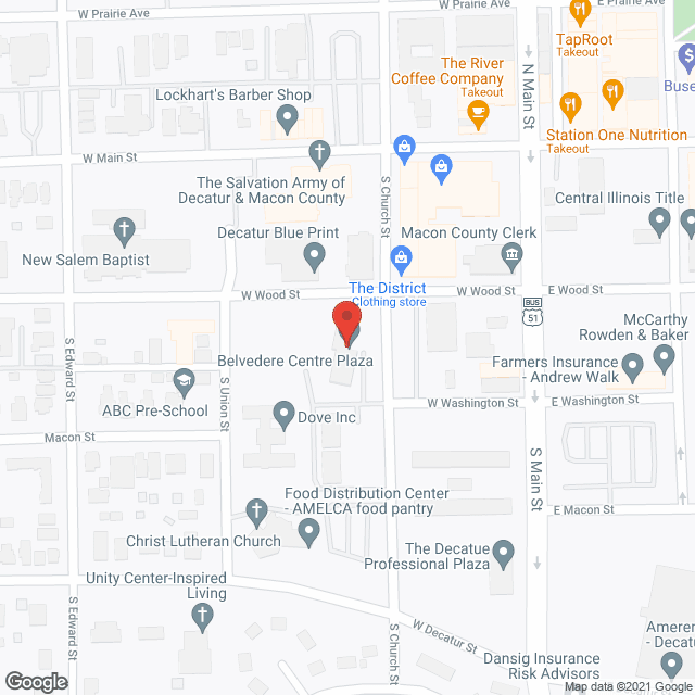 Belvediere Center Plaza in google map
