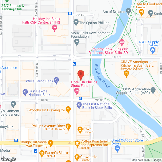 Huey Apartments in google map