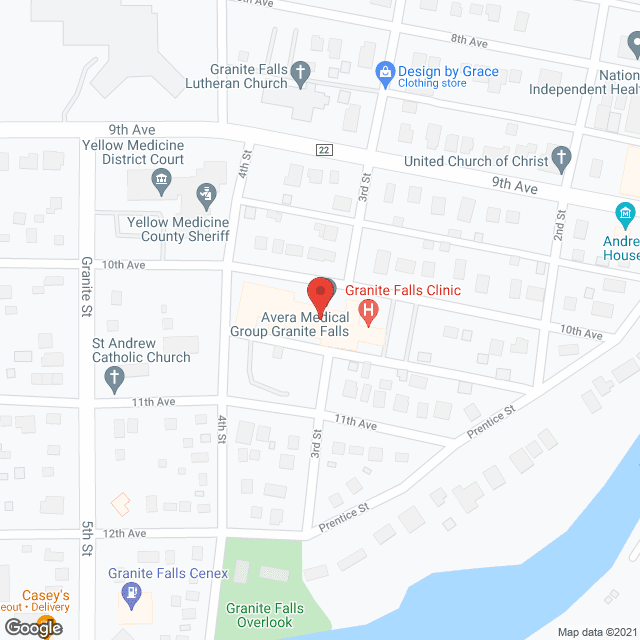 Granite Falls Municipal Hosp in google map