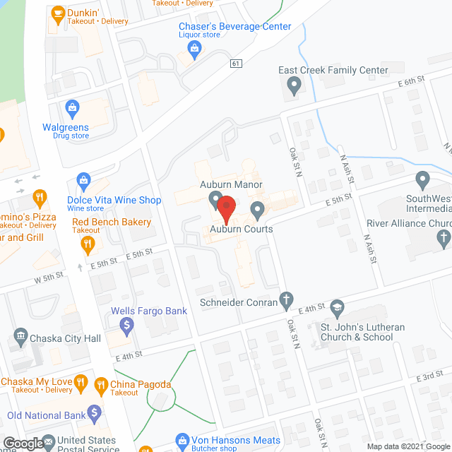 Auburn Manor in google map