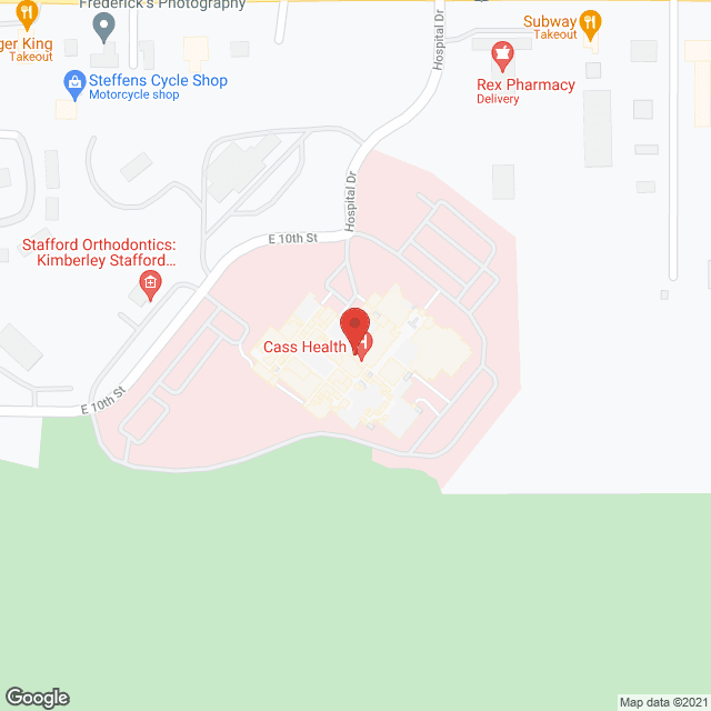 Cass County Memorial Hospital in google map