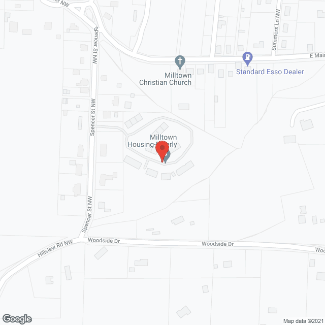 Milltown Housing-Elderly in google map