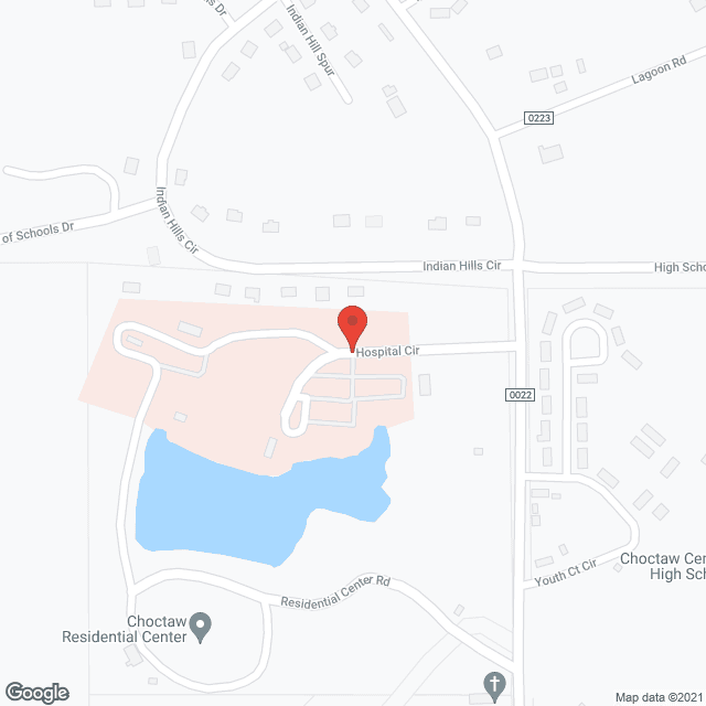 Choctaw Residential Ctr in google map