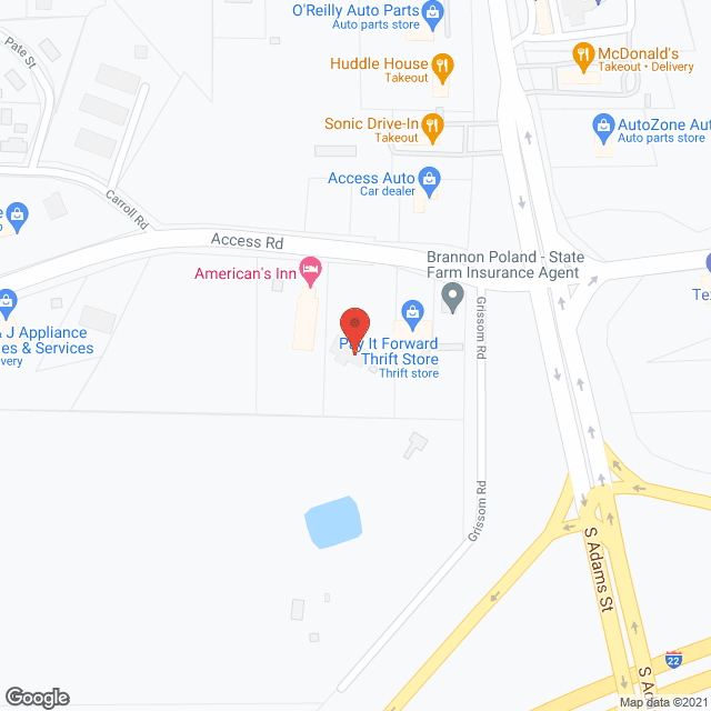 Rosedale in google map
