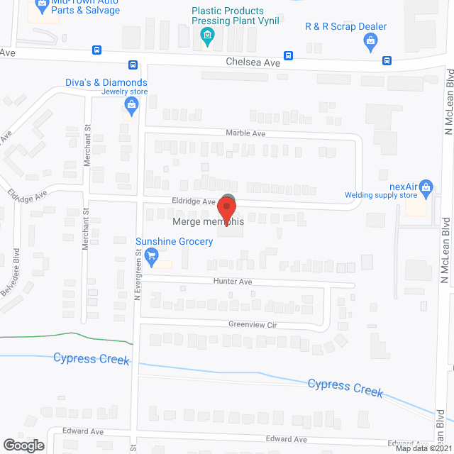 St. Clare Health and Rehab in google map
