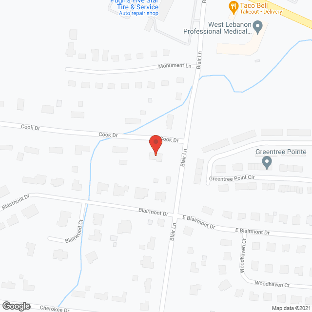 Blairview Care Home in google map