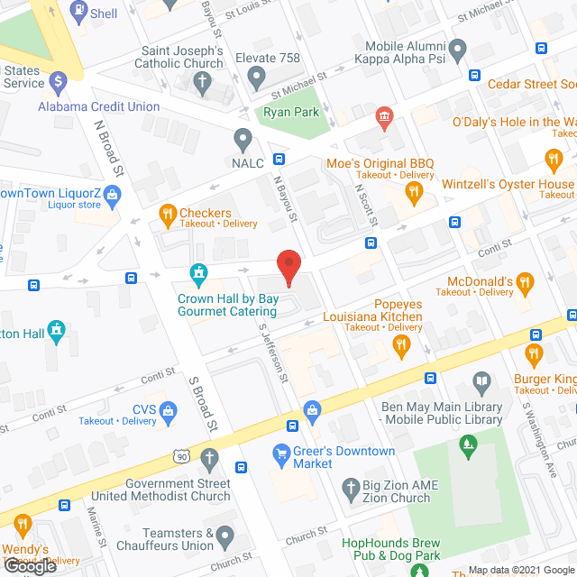 Baptist Oaks Apartments in google map