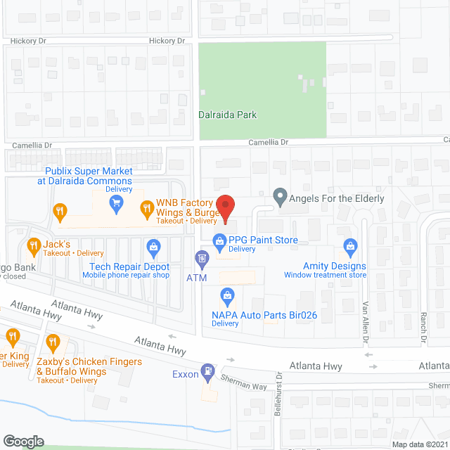 Angels for the Elderly in google map