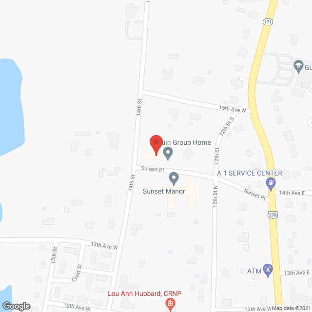Sunset Estate in google map