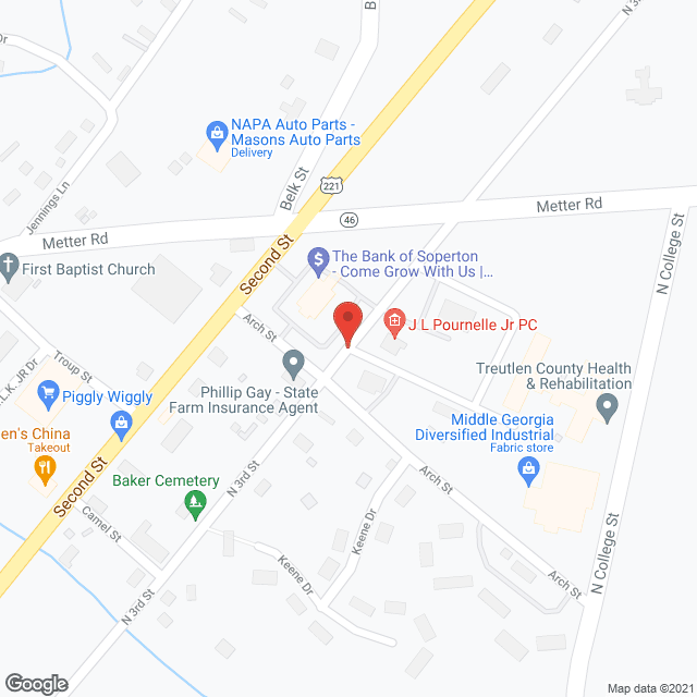 Treutlen Living Center in google map