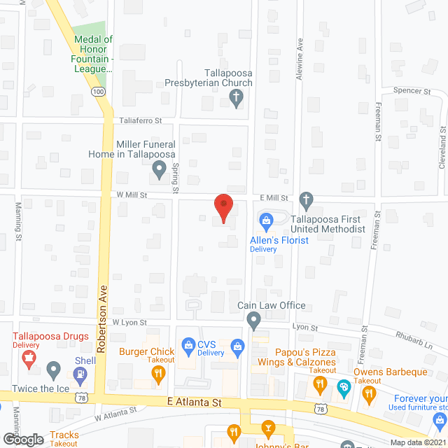 Georgia Living Ctr in google map