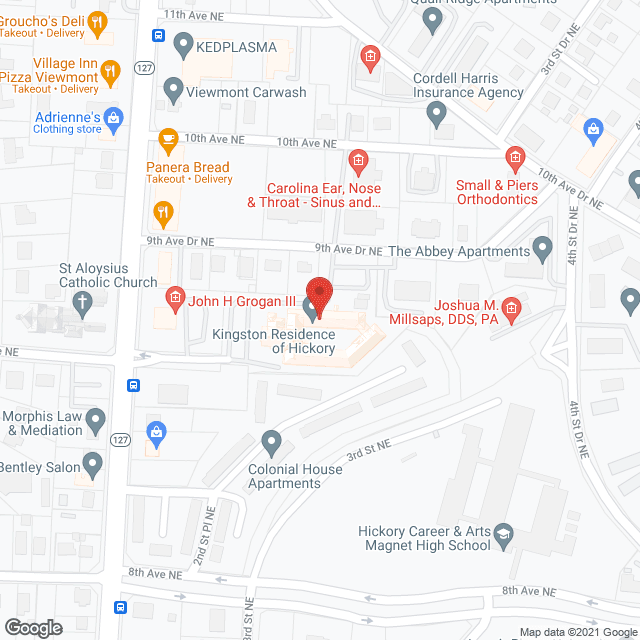 Kingston Residence of Hickory in google map