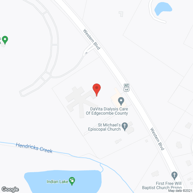 The Bridges of Hendricks Creek in google map