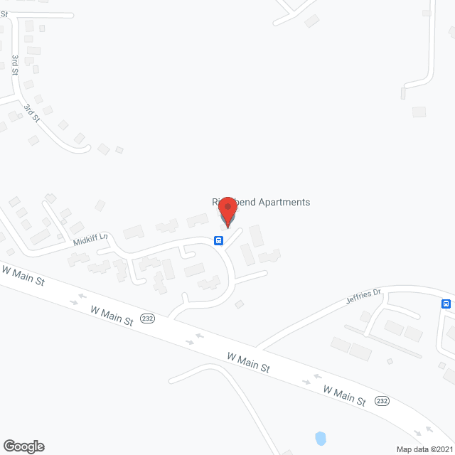 Riverbend Apartments in google map