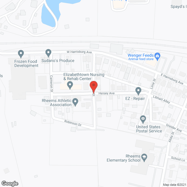 Elizabethtown Nursing and Rehabilitation Center in google map